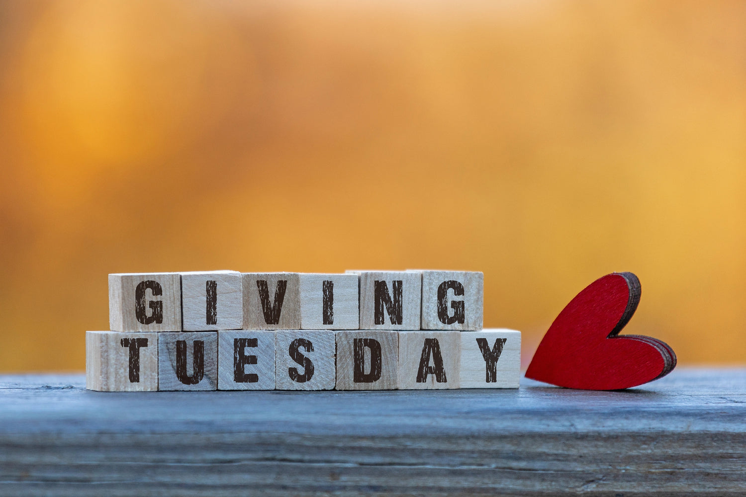 Giving Tuesday letter blocks